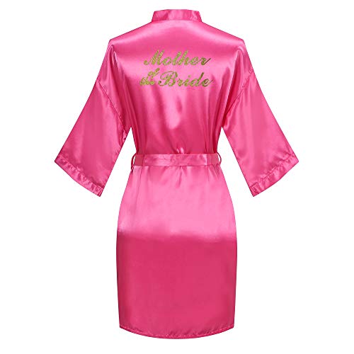 Image of Giova Women Bridal Robe for Bride and Bridesmaid Getting Ready Wedding Party Bathrobe