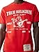 True Religion Men's Short Sleeve SRS Graphic Tee - Casual Crew Neck T-Shirt-Flame Scarlet, S