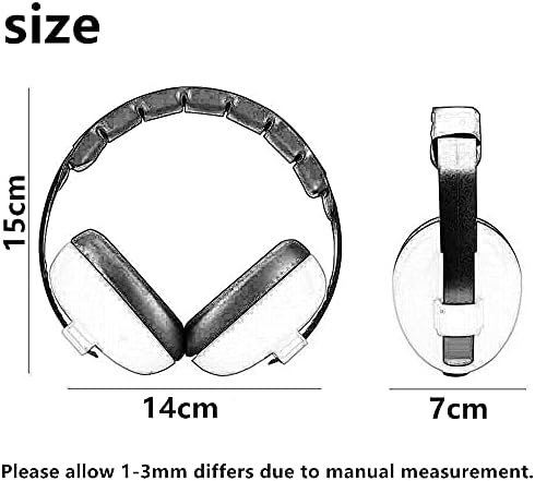 Infant Ear Defenders Newborn Sound Cancelling Headphones Adjustable Hearing Protection Safety Earmuffs Baby Noise Reduction Ear Protectors For 0-4 Kids Children Sleeping Airplane