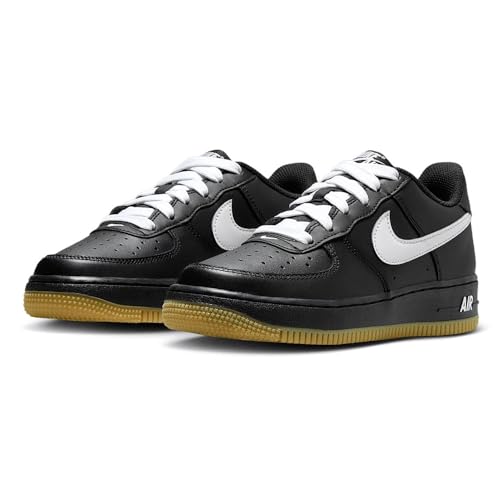 Nike Air Force 1 LV8 Big Kids' Shoes (IB8845-001, Black/Gum Light Brown/White)4