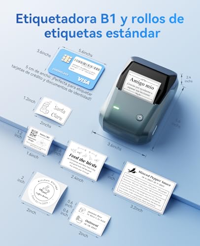 Impresora etiquetas autoadhesivas NIIMBOT B1 portátil y sin tinta 6