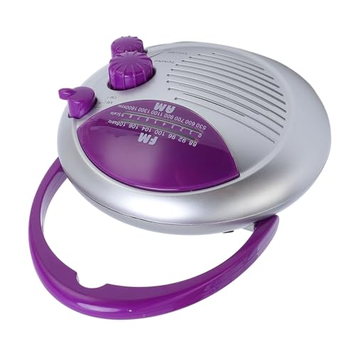 Duschradio IPX4 Wasserdicht, Tragbares AM FM Radio mit Starker Empfang und Lauter Klarer Klang, Batteriebetriebene Funkgeräte für Badezimmer, Zuhause, Outdoor