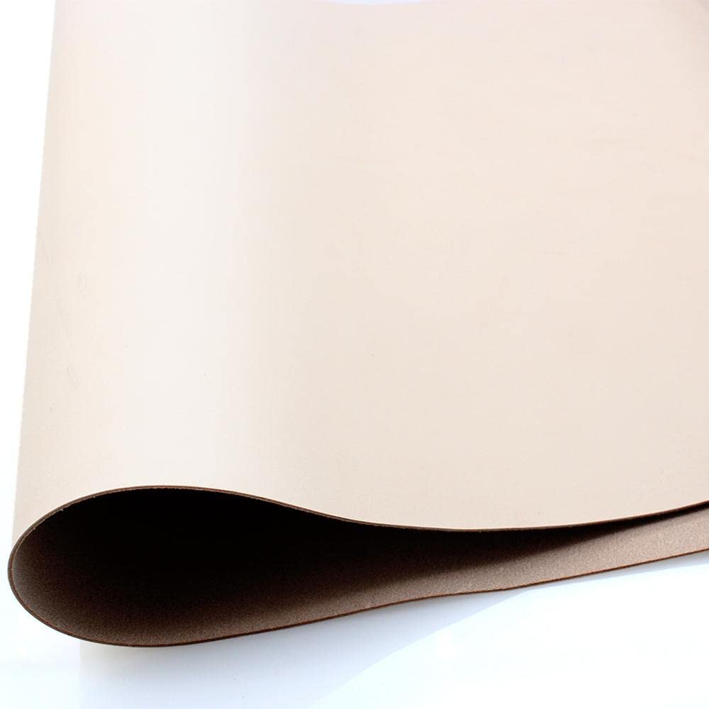 Recortes de Cuero, Piezas de Cuero Vacuno de Grano Completo curtido Vegetal for confección en Varios tamaños(30x60cm,1.3kg Flaw Leather)