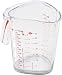Produktbild Leifheit Messbecher 1L, mit mehrsprachigen Messskalen für Mehl, Zucker und Flüssigkeiten, gummierter Boden, spülmaschinengeeignet, ideal zum Backen und Kochen, measuring cup, Messkanne