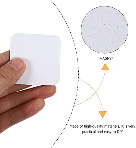 EXCEART 16Pcs Sublimation Magnet Blanks DIY Decorative Fridge Magnet Refrigerator Magnet Sticker for Kitchen Whiteboard Office Calendar
