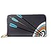 Produktbild JHGFG Mode Handtasche Reißverschluss Brieftasche DREI grüne Schwarze Bogenschießen Pfeile Hit Telefon Kupplung Geldbörse Abendkupplung Blockieren Leder Brieftasche Multi Card Organizer