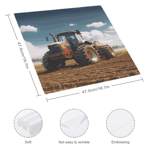 Servilletas de Tela Cuadradas de Poliéster 47.5x47.5 cm Pack x4 miniatura 2