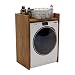 Produktbild AKKE Waschmaschinenschrank Überbauschrank Waschmaschine Trockner Schrank Wäschetrockner Küche Badezimmer Regal Waschmaschinenregal Waschmaschinenüberbau Badezimmermöbel 66x97x48 cm Vintage Eiche