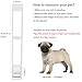 Cat Dog Door Insert for Sliding Patio Door - Sliding Glass Cat Door with Lockable Weather Proof Panel - Adjustable Height 76.38