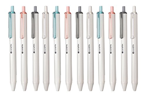 Ai-life 12Pcs Retractable Gel Ink Rollerball Pens, 0.5mm Extra Fine Point Black Ink Ballpoint Writing Pen with Comfort Grip for Home/Office Stationery Supplies, Best Back to School Birthday Gift