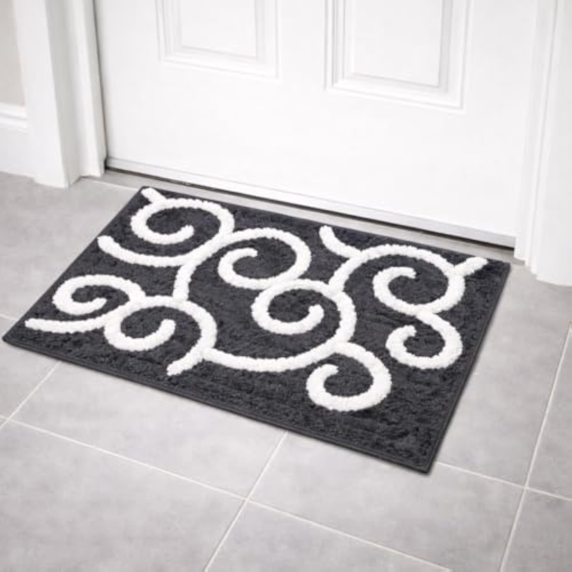 Microfiber Doormat Pack of 2, Soft Absorbent Door Mats