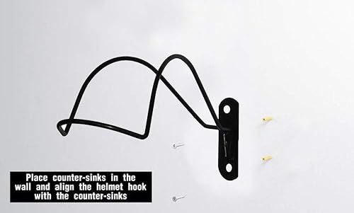 Miniatura 5 de Soporte de hierro fuerte para casco electrónico montado en la pared Exhibición de almacenamiento de casco Soporte de pared para colección de