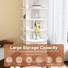 Torre organizadora de zapatos giratoria de 7 niveles, zapatero giratorio 360° con diseño Lazy Susan para 28 pares, almacenamiento vertical rotatorio para clóset, entrada, dormitorio 8
