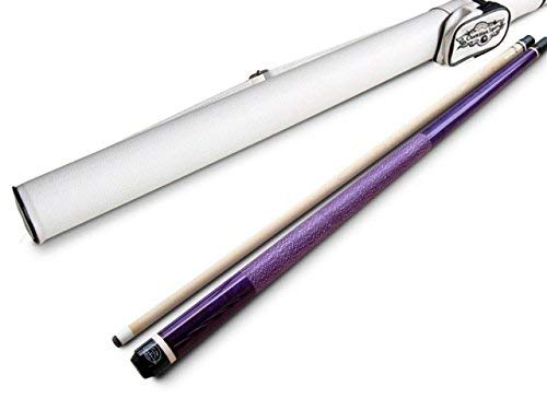 Champion ST Irish Wrap Purple Maple Pool Cue, Black/White/Purple/No Case, Champion Sport/Cuetec Glove, Model: ST-10, Original Price: $196.78 (18 oz, White Fury Case)