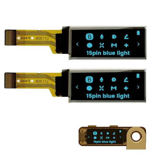 elecsung 2PCS OLED LCD Display Module, 0.91