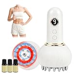 3 in 1 Lymphatic Drainage Massager - Anti Cellulite Massager with Microcurrent, Heat, Vibration, Electric Vibration Lymphatic Drainage Tool for Legs, Arms, Belly, Body Sculpting Machine for Home Use