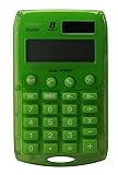 Rebel 77234V Calculatrice de poche 8 chiffres solaire/pile Vert