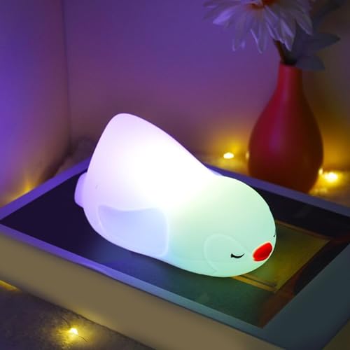 Lámpara de noche LED recargable USB de silicona miniatura 4