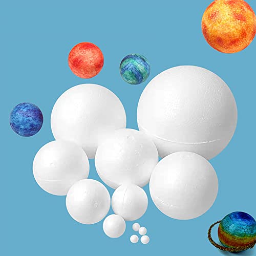 Huimai Solar System Model Kit for Children with 14 Foam Balls, 12 Bamboo Sticks, 12 Colour Pigments - Image 4