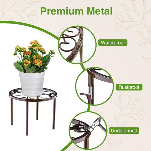 Bussdis PS-US-26-BN 1 Pcs Plant Stand,-Heavy Duty Metal Stand Decorates Plants thumb #2