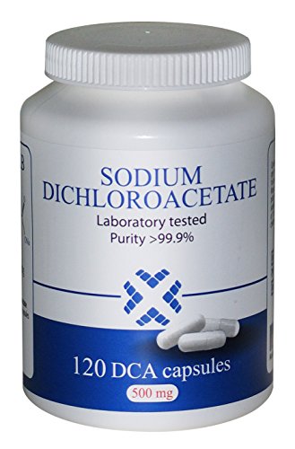 Dca - Sodium Dichloroacetate 500Mg - Purity >99.9%, Made In Europe, By Dca-Lab, Certificate Of Analysis Included, Tested In A Certified Laboratory, Buy Directly From Manufacturer, 120 Capsules #TOP4