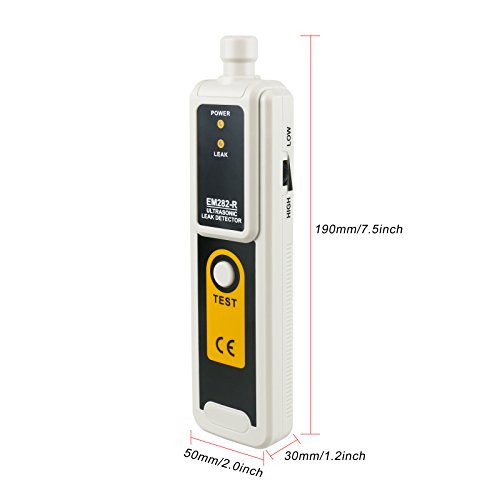 Mrcartool Ultrasonic Leak Detector Water Air Gas Dust with Headphone Accessory Kit LED Indication Leak Detectors Leakage Tester - Thumbnail 7