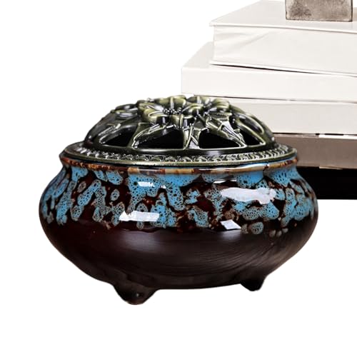 Titular del Quemador de Incienso, titulares de Incienso - Titular de Incienso de Bobina de Cono | Decoración Zen de Bobina de cerámica Adornos de la casa quemadores Chinos para Conos y Incienso