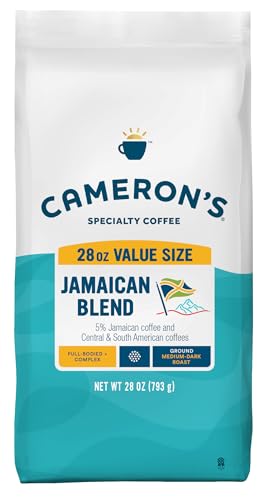Image of Cameron's Coffee Roasted Ground Coffee Bag, Jamaican Blend, 28 Ounce