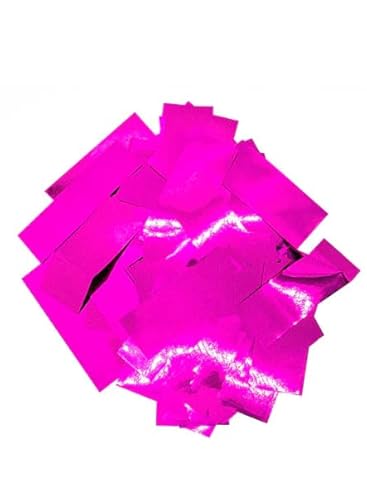 Ultimate Confetti, Fluttering Pink Mylar Shiny Foil Metallic Confetti – Rectangular Light-Weight and Slow-Falling Party Confetti for Cannon and Launcher use – Best for Celebrations - 1 lb, 16 oz