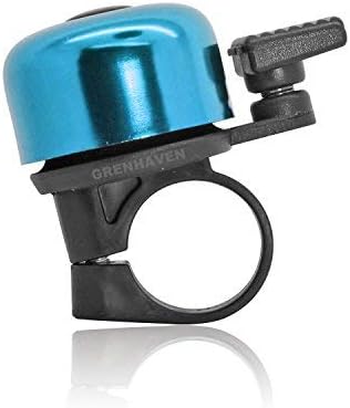 Bicycle Bell, Small Aluminium Road and Mountain Bike Bell, Loud Sound, Bike Horn For Scooter, MTB, BMX for Handlebars with Diameter 0.78-0.94 Inches for Kids, Adults, Blue