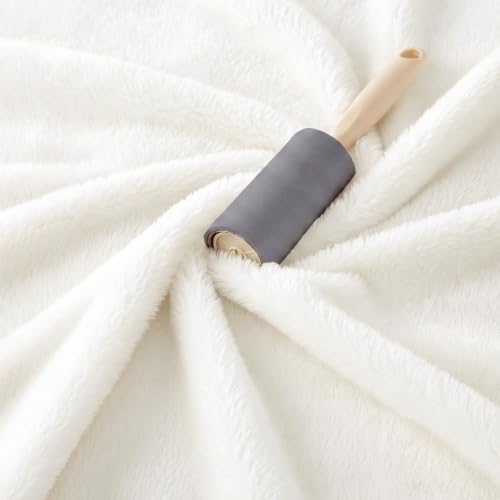 Bedsure Shed-Resistant Fleece King Blanket for Bed, White, 108x90 inches - image 9