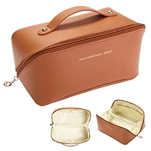 Dr.Cheese Makeup Bag Large Capacity,Waterproof Travel Cosmetic Bag for Women,Portable Travel Makeup Bag,Large Cosmetic Organizer for Women Girls,Toiletry Bag