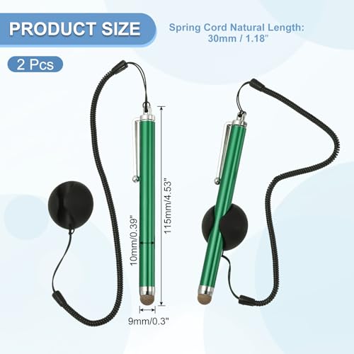 Stylo capacitif anti perte avec cordelette PATIKIL pour écran de point de vente