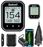 Bushnell Golf Phantom 3 Slope GPS Handlheld (Black) | 38,000+ Courses, Slope Compensation, Hazard Info, Distance Calculator, Scorekeeping, Magnet Mount, Touchscreen | Signature Series Golf Towel