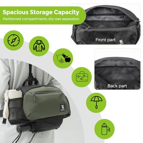 Mochila de senderismo para hombre y mujer, ligera y resistente al agua miniatura 3