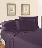 Luxury Bed Sheet Set on Amazon! Elegant Comfort Chain Design 1500 Thread Count Egyptian Quality Wrinkle and Fade Resistant 4-Piece Bed Sheet set, Deep Pocket, HypoAllergenic - Queen, Purple