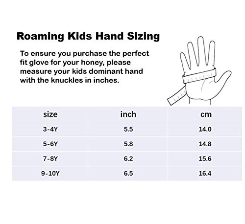 Roaming Kids Gloves for Age3-10, Great for Boys Girls Outdoor Sports, Cycling, Riding, Climbing, Scooter etc. (5-6Years, HappyBirthday-Long Finger) - Thumbnail 3
