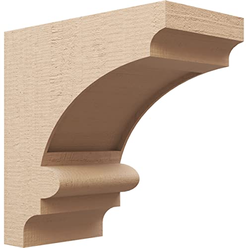 11"W x 22"D x 22"H Classic Diane Rough Cedar Woodgrain TimberThane Corbel, Primed Tan