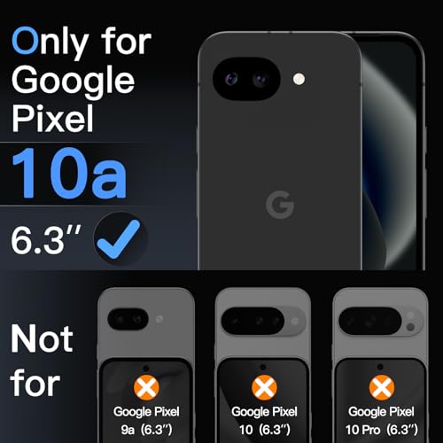 Image of JETech Tempered Glass Screen Protector Guard for Google Pixel 10a with Easy Installation Tool, Fingerprint Compatible, HD Clear, 3-Pack