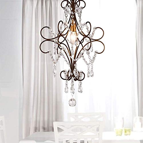 Plafonnier cristal E14 luminaire noir chic pour sublimer votre couloir et entrée