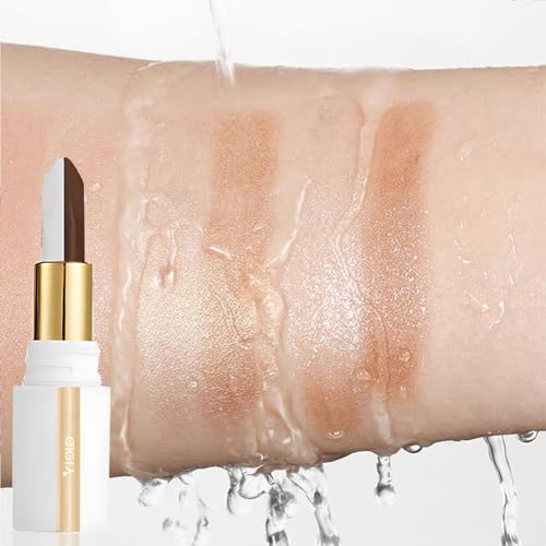 ADMD Two Color Eyeshadow Stick Dark Brow + White Shimmer & Matte Eyeshadow Pen for Daily Makeup, Easy Application, Long-Lasting Eye Shadow - Image 8