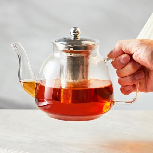 Sveyn BD006 42Oz/1250Ml Glass Tea Kettle,Glass Teapot thumb #6