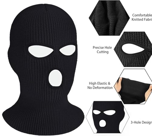 Aaesg 3 Holes Ski Balaclava Face Mask thumb #3