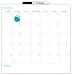 The Board Dudes 14" x 14" Dry Erase Tile Calendar Board (DDY08)