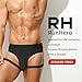 RunHero Jock Straps Hombres Para la Ropa Interior Masculina Sexy Seda de Hielo Funny Play Los Partidarios Atléticos Ropa, Black, L