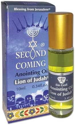 Ein Gedi - Israel Original Second Coming Anointing Oil - 0.34 Fl.Oz (10ml) (Lion of Judah)