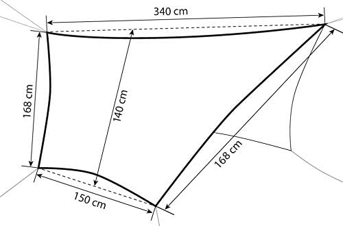 AMAZONAS Ultra-Light Traveller Tarp ochrona przed warunkami atmosferycznymi, 340 x 280 cm, waga własna 800 g, kolor zielony