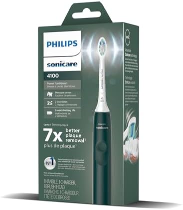 Philips Sonicare 4100 Rechargeable Electric Toothbrush, Forest Green, HX3681/28 — view 16