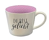 Du bist geliebt - Tasse altrosa
