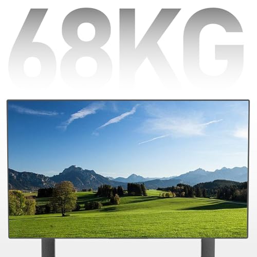 Soporte móvil para TV con ruedas y almacenamiento miniatura 5